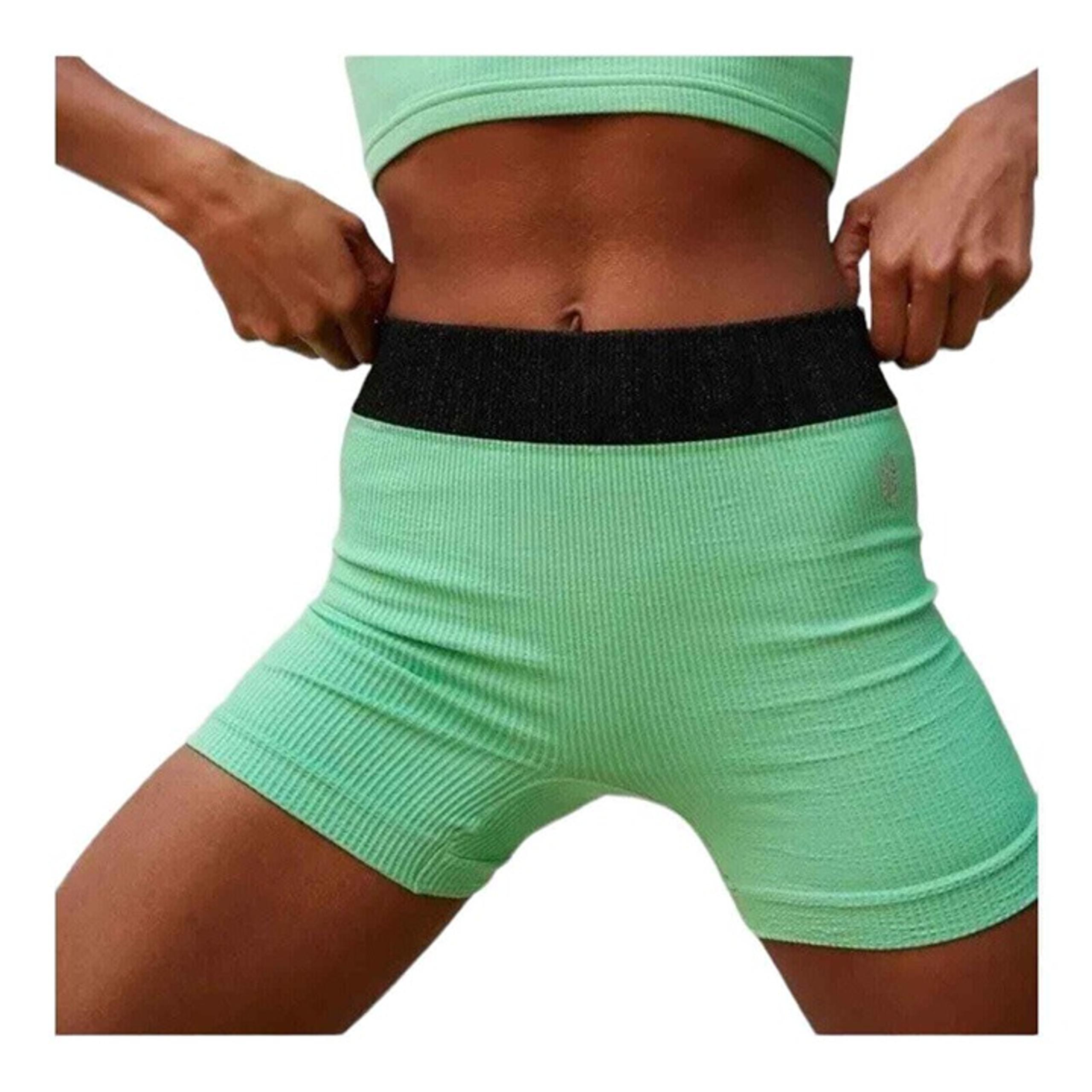 Free People Workout Shorts FP Movement Seamless Active Short Green M/L New