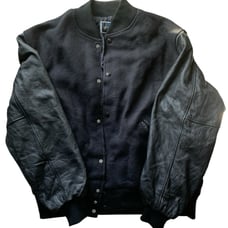 black letterman jacket