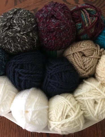 13 Skeins Of Chunky Style Yarn