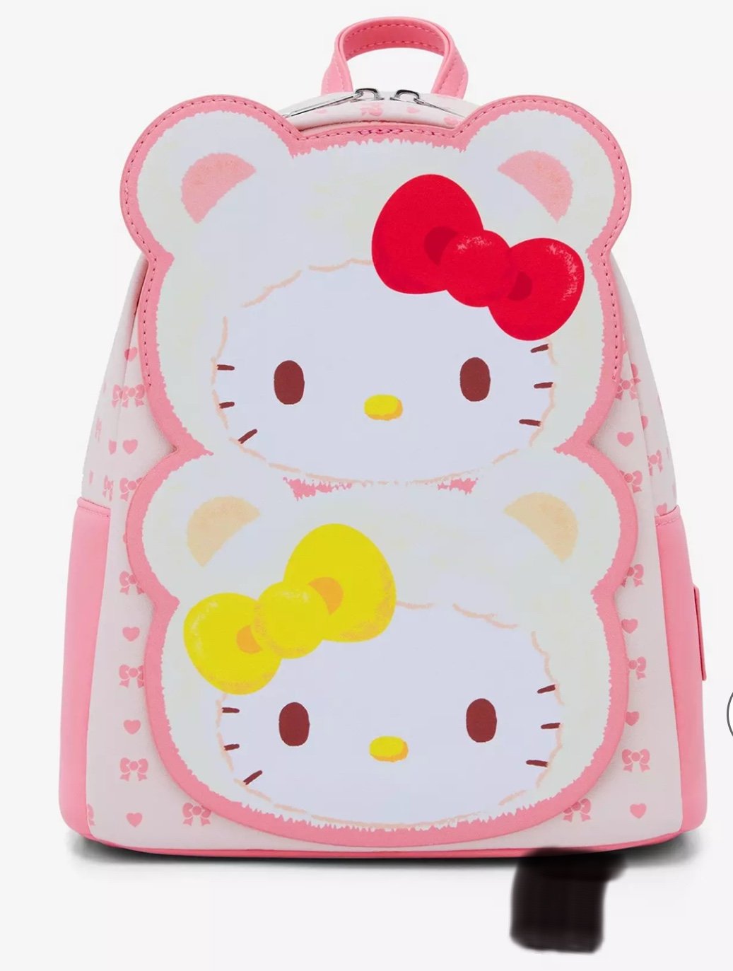 NWT NEW Loungefly Sanrio Hello Kitty & Mimmy White Teddy Bear Mini Backpack