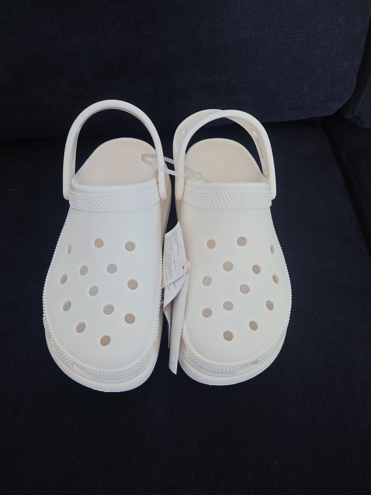 Crocs Classic Crush Clog White Size 5 /7