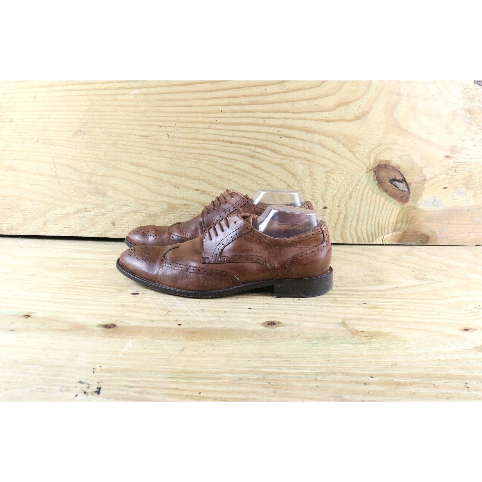 Mercanti Fiorentini Mens Shoes 13 M CUOIO Brown Leather Oxford Derby Wingtip