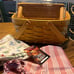 Longaberger cake basket with choice of liner