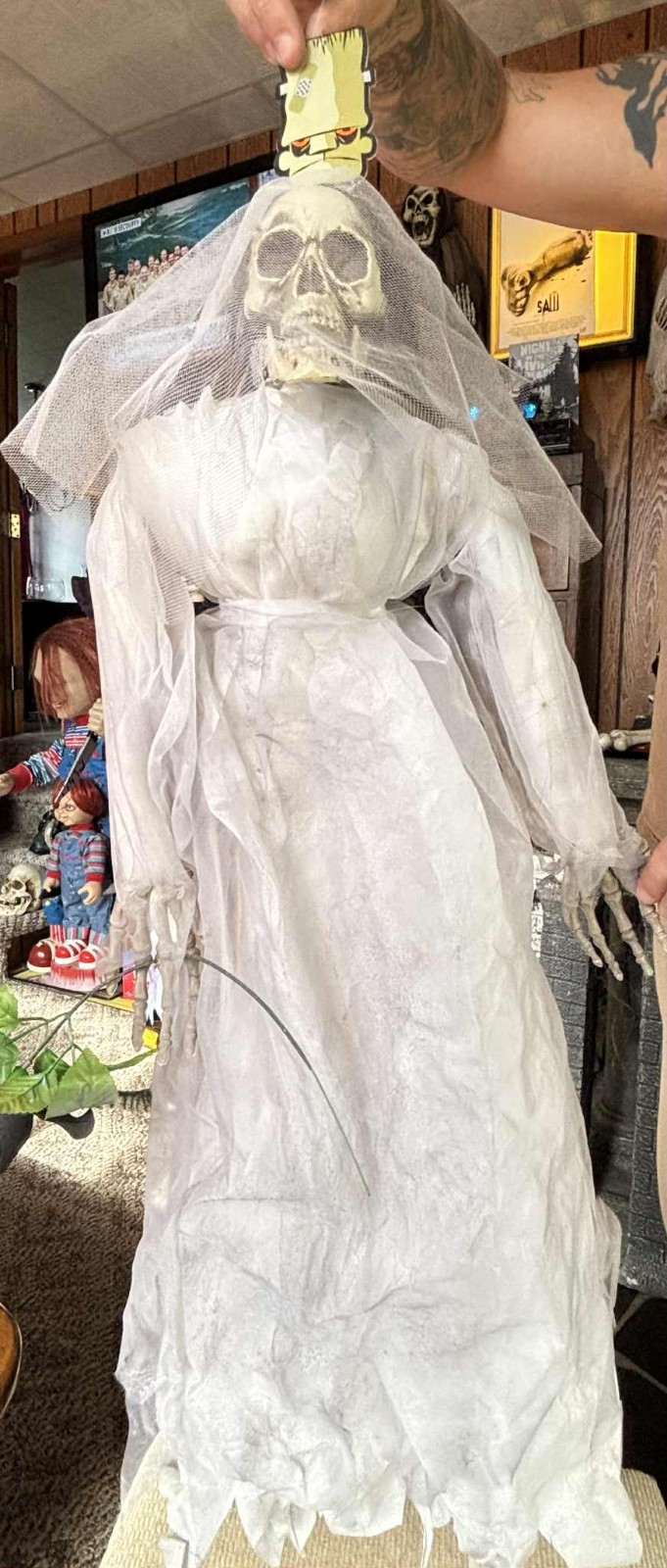 36 inch Hanging Skeleton Bride