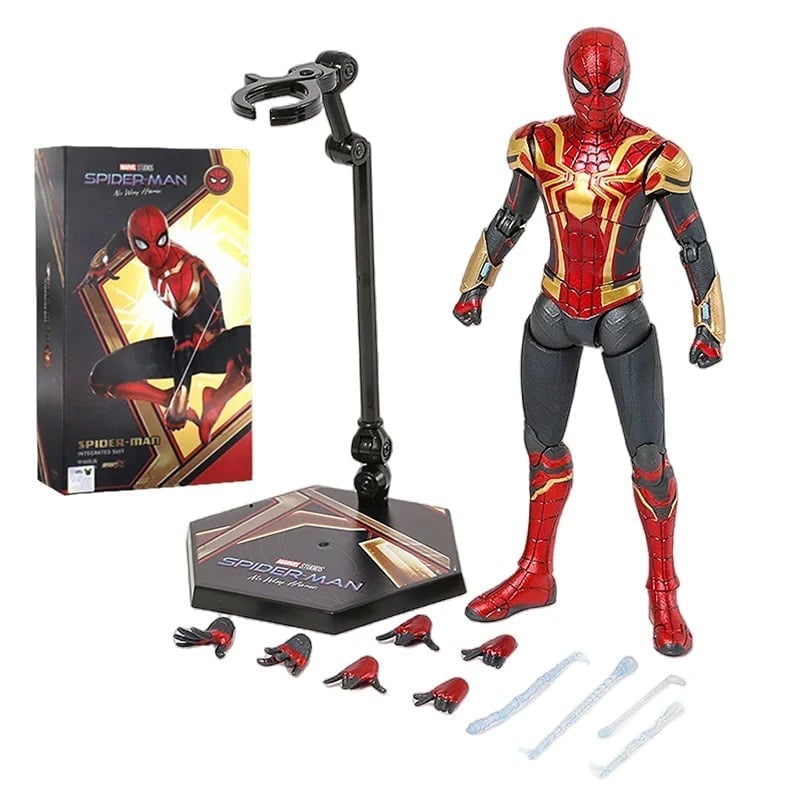 ZD Toy Spider Man No Way Home Marvel legends 1/10 Peter Parker Gold Model Action