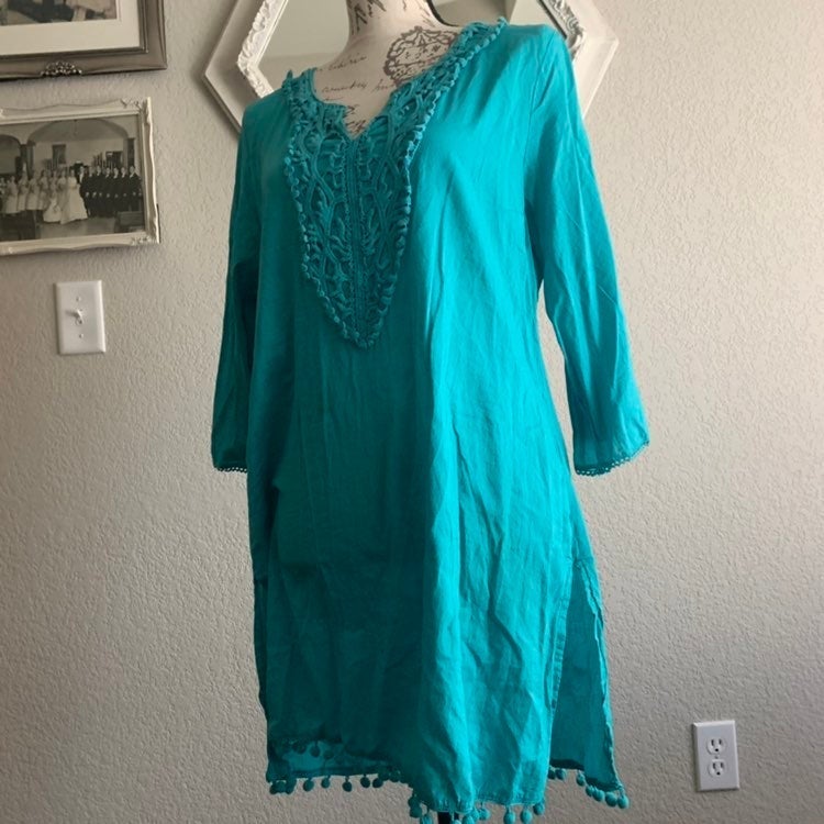 Boho Crochet tunic Lg