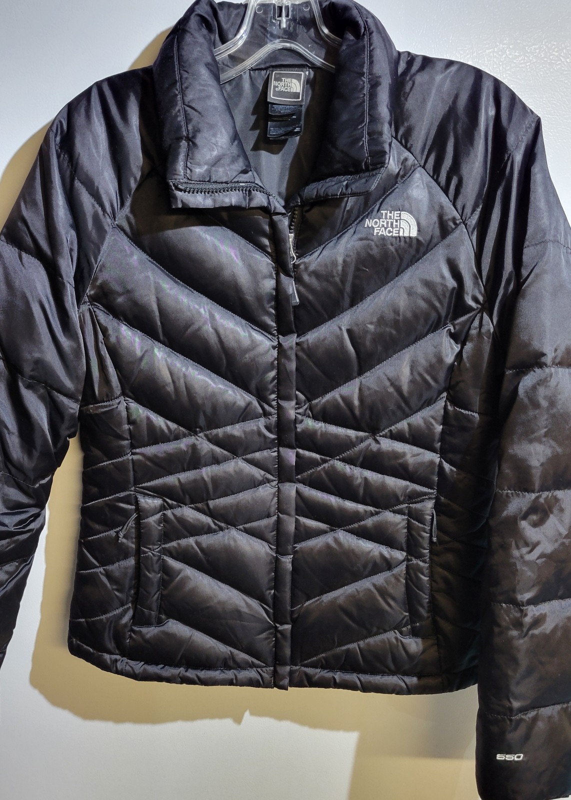 The North Face Womens Goose Down Puffer Jacket Black Size S