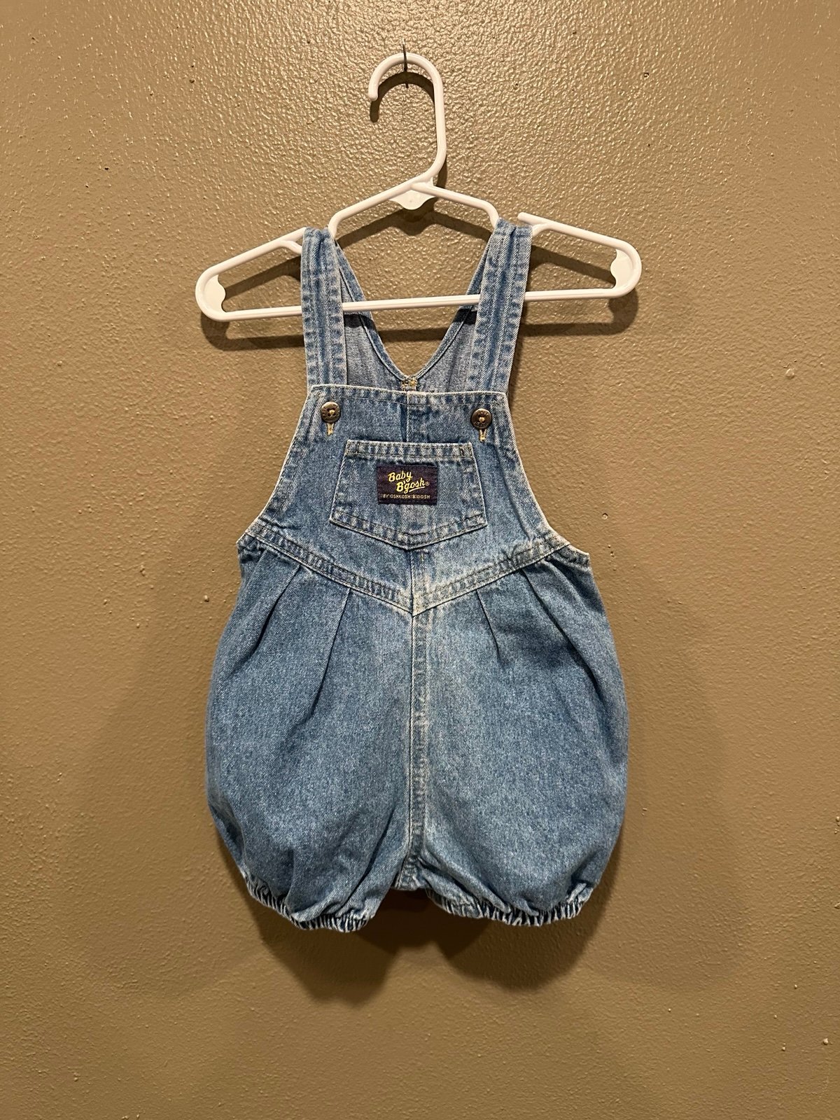 Vintage Oshkosh shortalls bubble romper 24 months