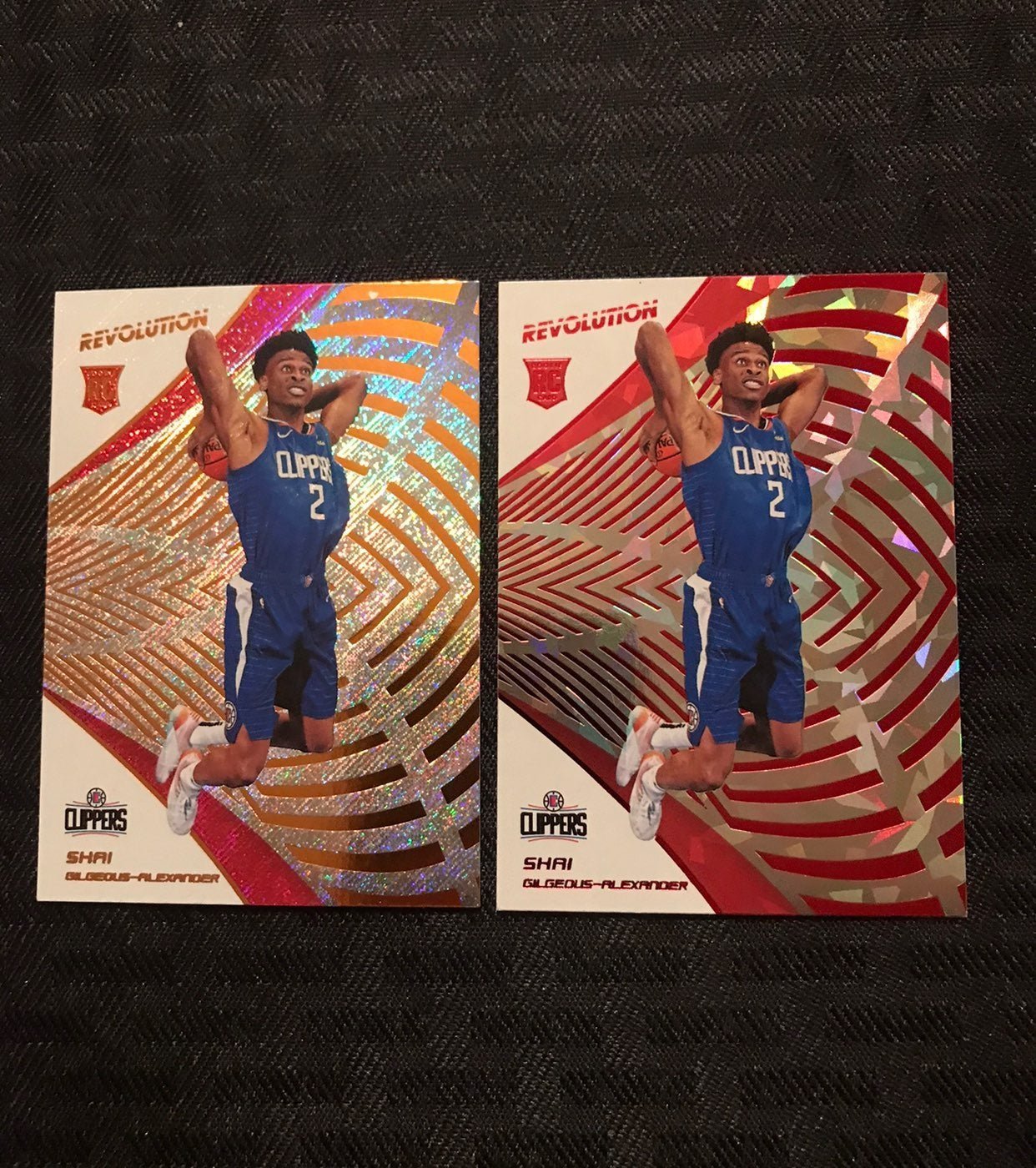 Shai Gilgeous-Alexander rc, 2 card deal sp new year and base