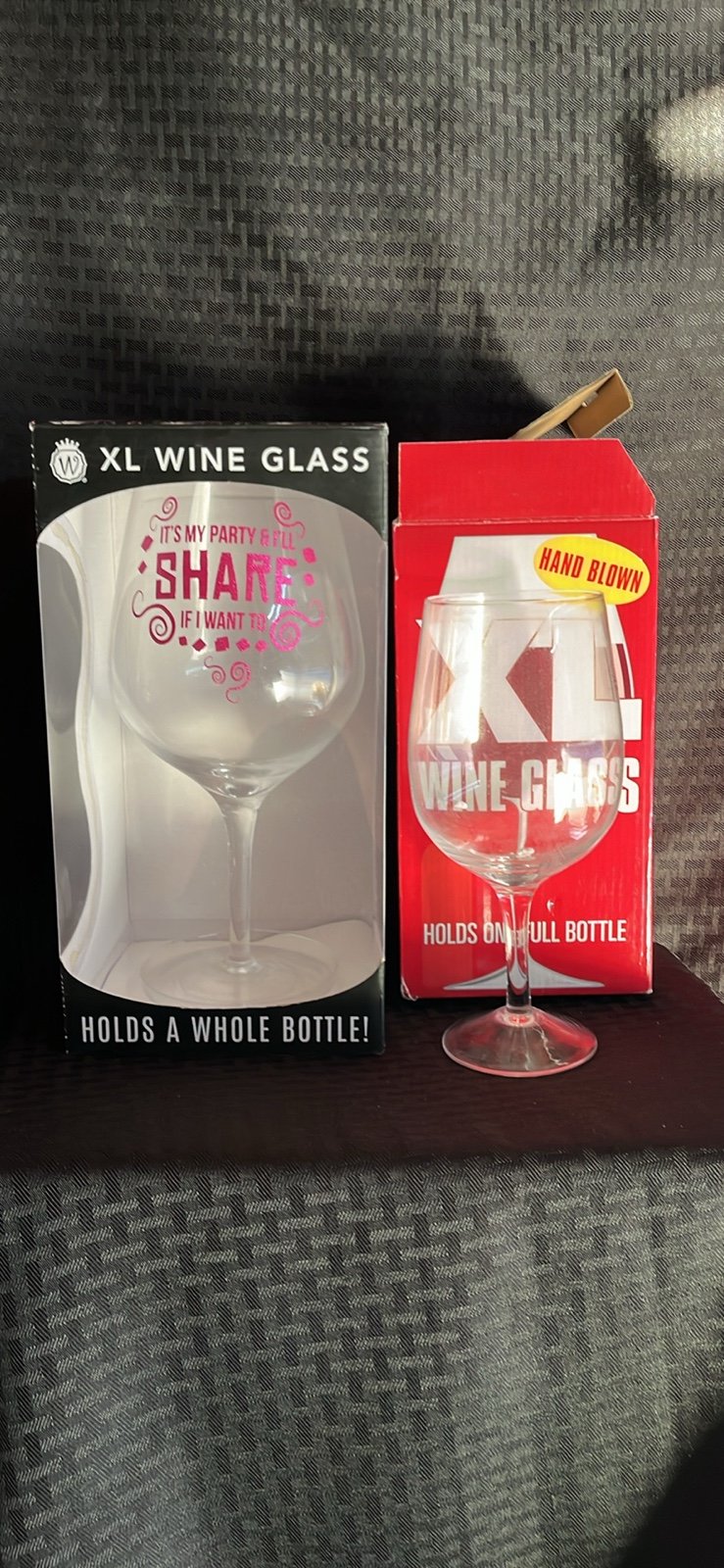 Oversized 33.5oz Glass - Holds Full Bottle - Made of Hand-Blown Glass