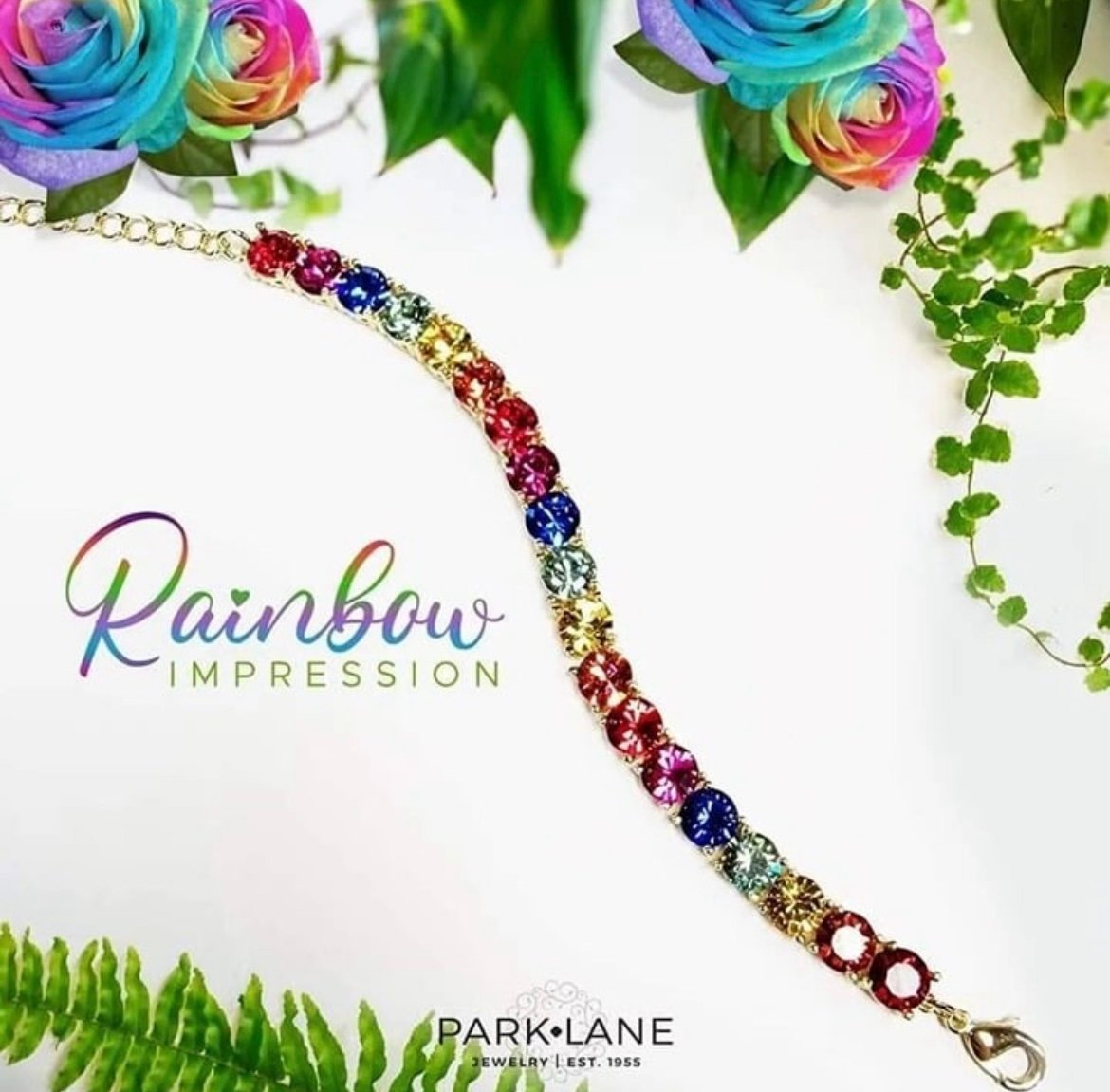 New Authentic Park Lane Rainbow Impression Bracelet - Limited Edition NWT BNIB