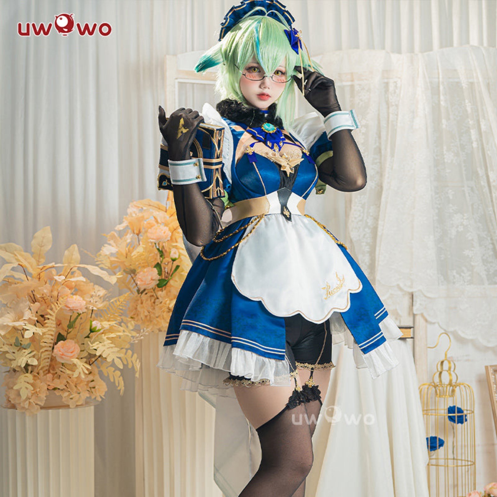 Sucrose Genshin maid cosplay uwowu