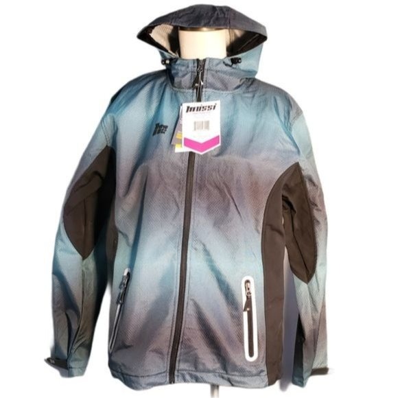 Mossi Adrenaline Windbreaker Jacket Coat HOODED Women's WOMAN'S Size Large NWT