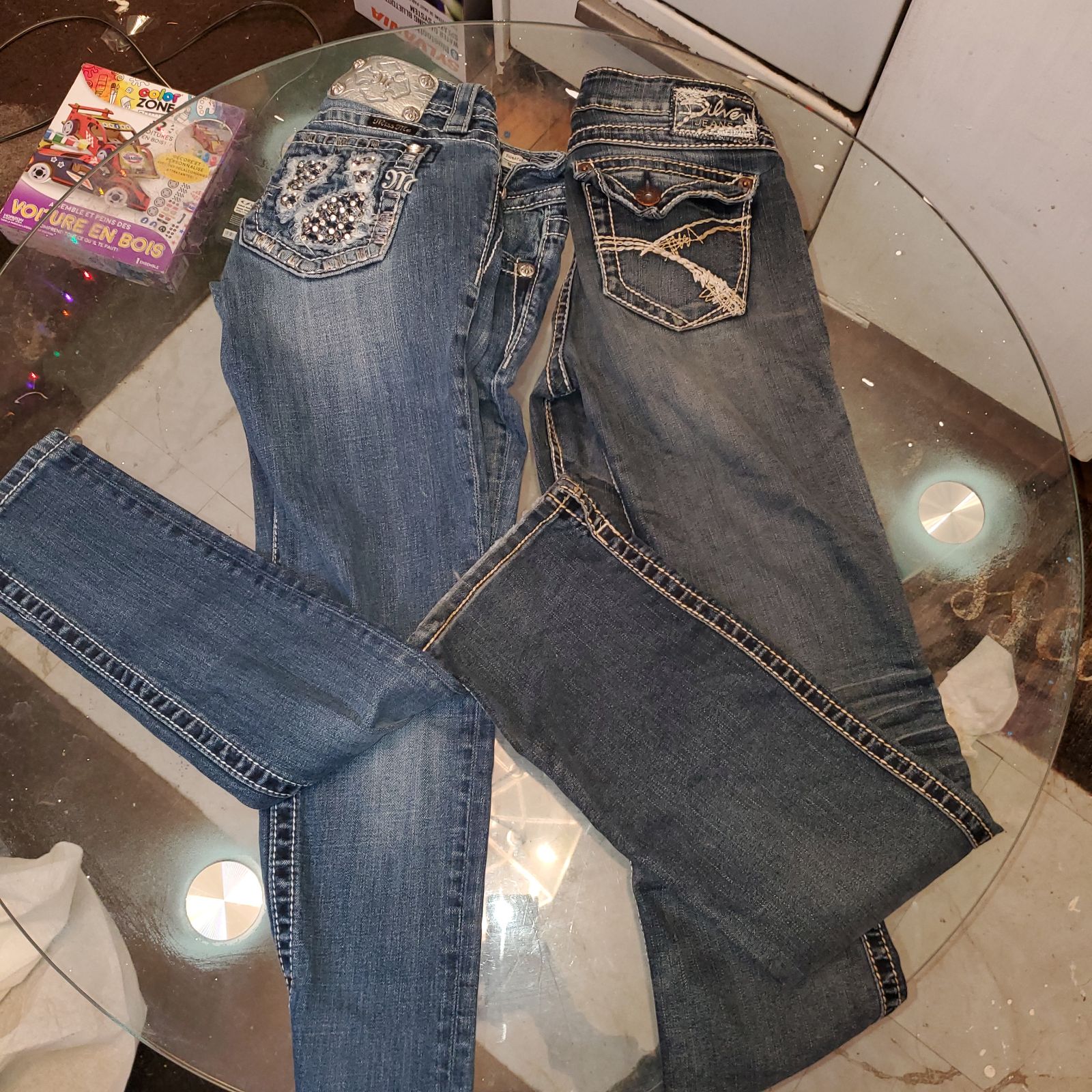 size 26 miss me & silver jeans