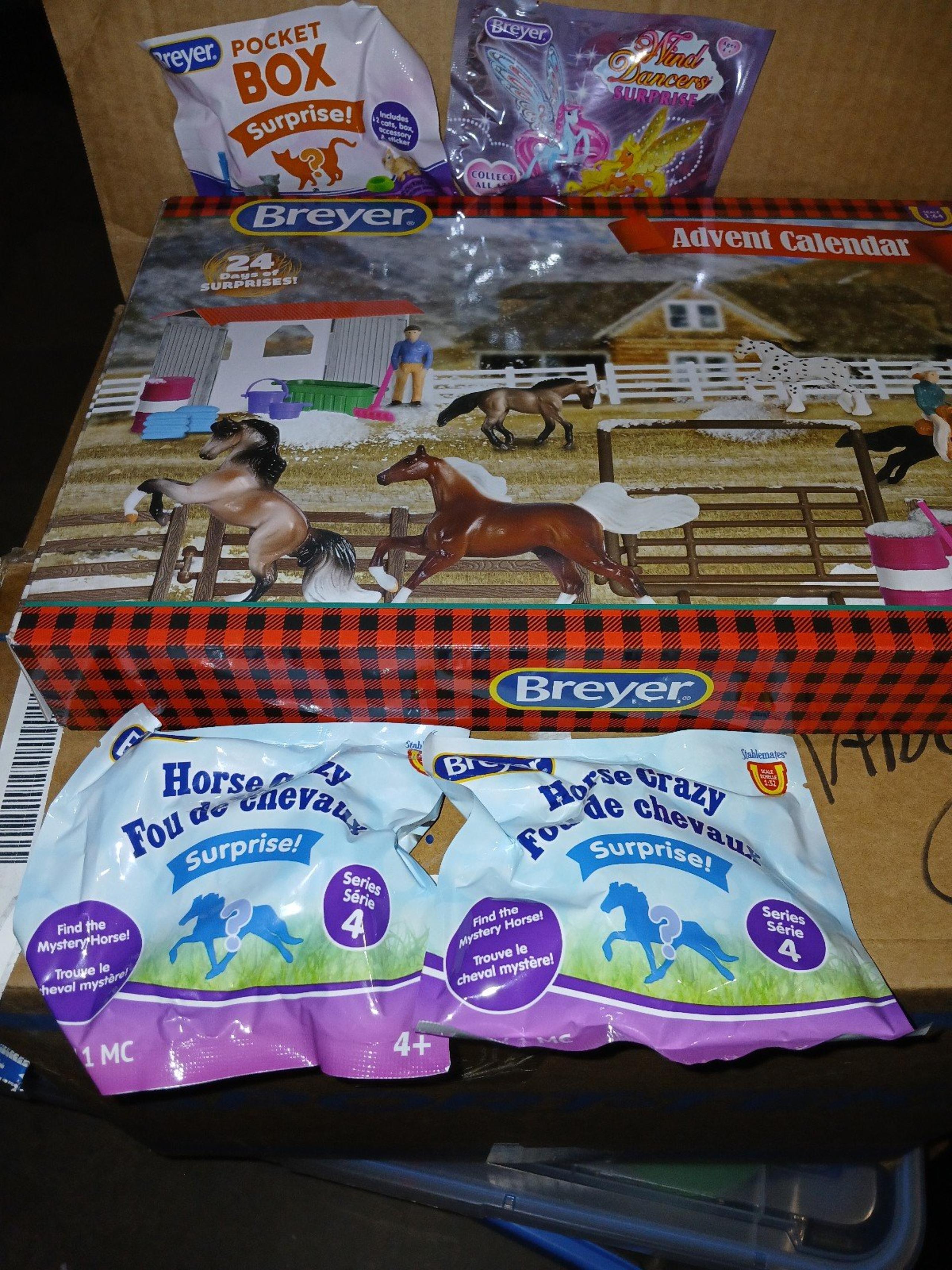 Breyer horse Christmas Holiday four mystery Bags one Advent Calendar