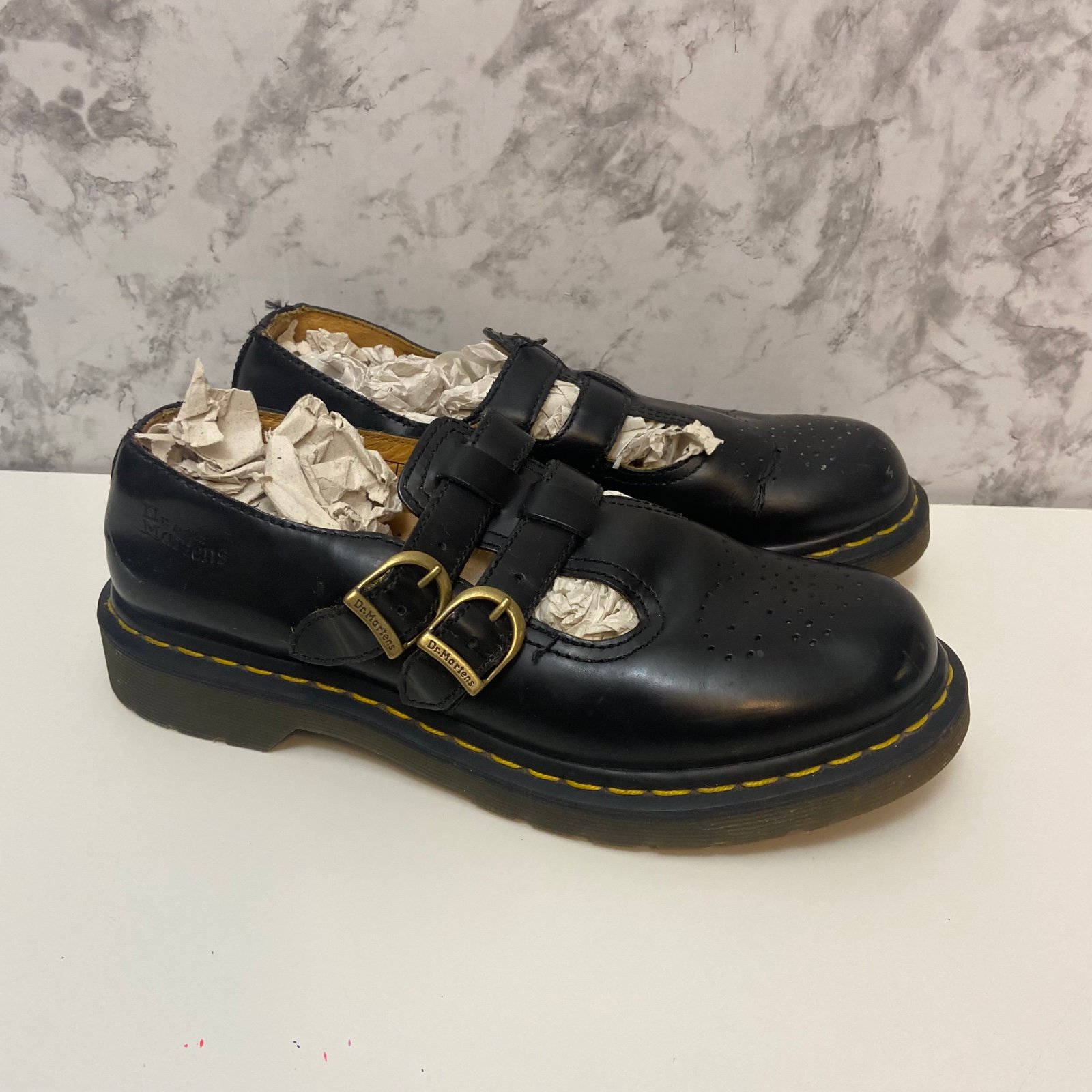 Dr Martens Women Sz 9 UK 7 Soft Leather Mary Jane Shoes