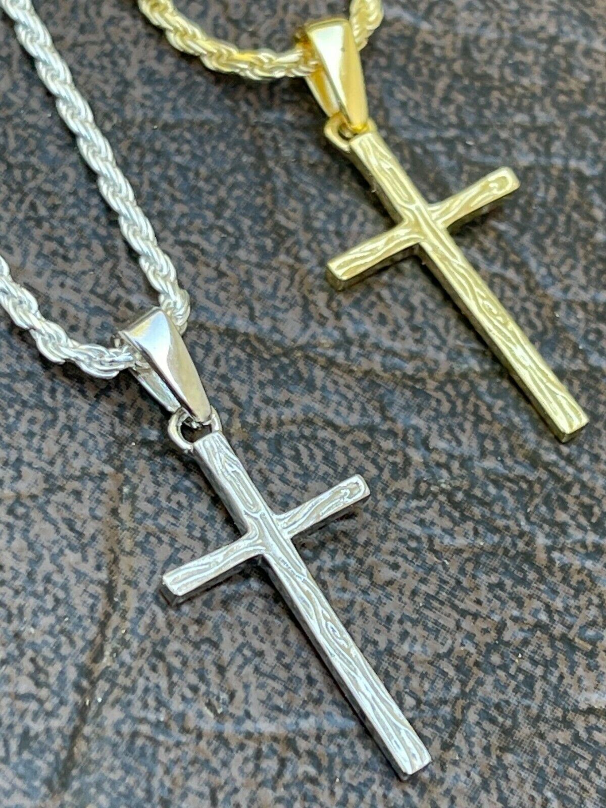 Small 925 Silver or Gold Cross Pendant