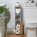 Toilet Paper Holder Stand,Chrome Toilet Paper Holder Behind Toilet Storage