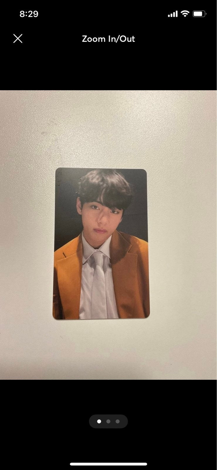 BTS BE DELUXE LUCKY DRAW PHOTOCARD V Taehyung