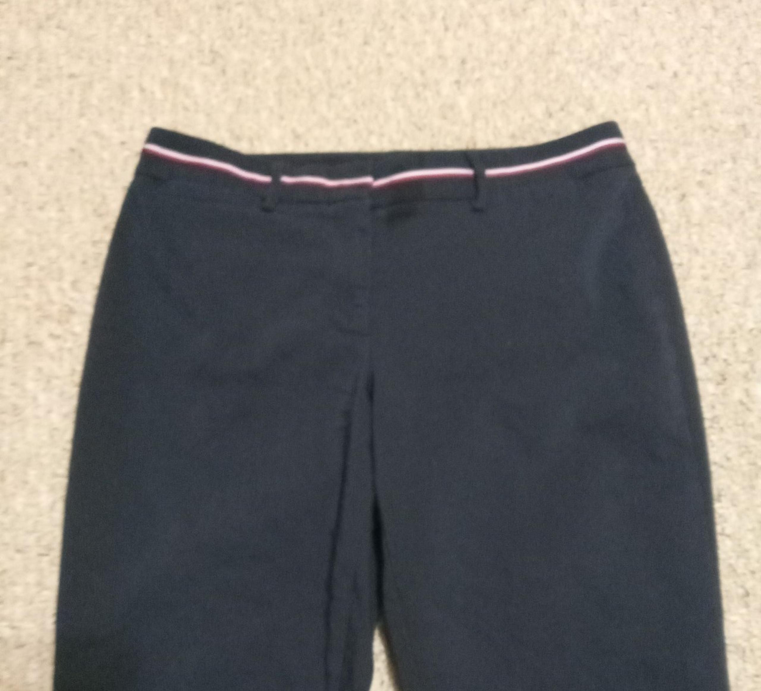 Tommy hilfiger classic navy flat front pants size 8