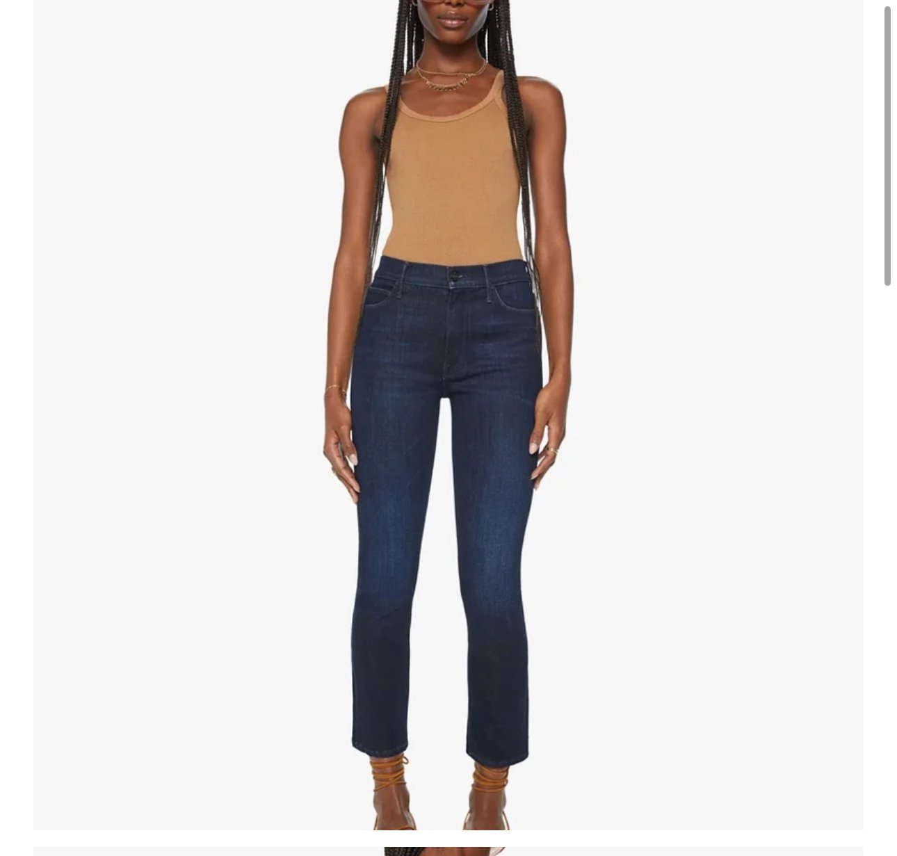 MOTHER Denim The Mid Rise Dazzler Ankle Wash: Now Or Never