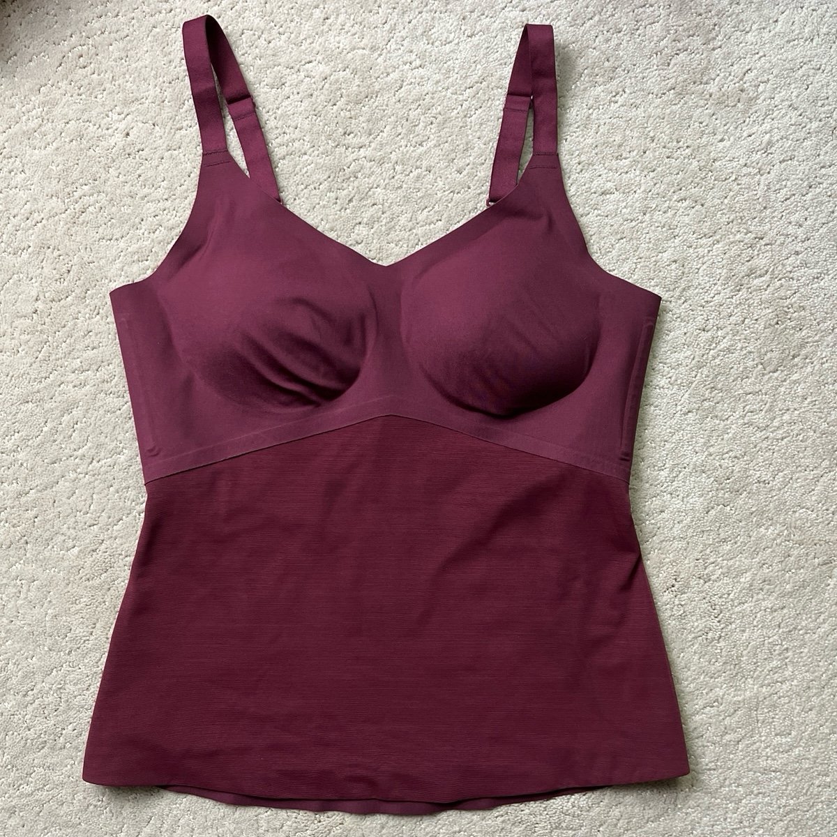 Honeylove Fig Purple Wine Shapewear Tank Top L