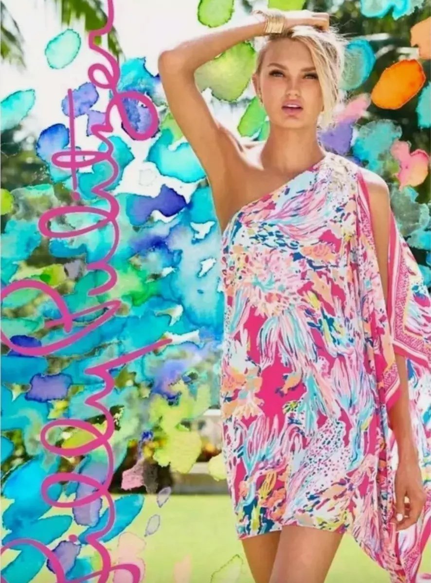 Lilly Pulitzer Marlee Silk Dress - Dragonfruit Sunken Treasure - Size 00