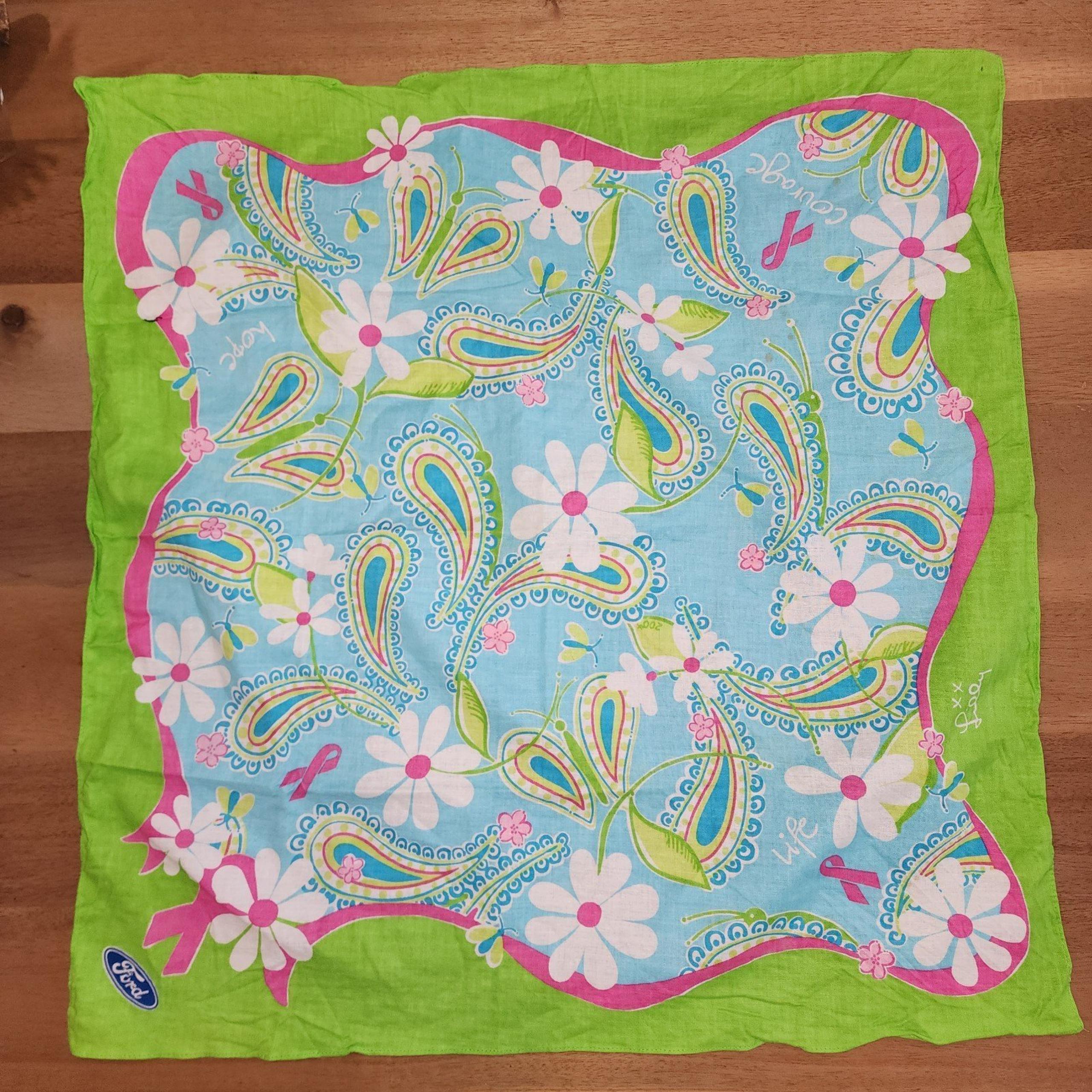 Lilly Pulitzer Ford paisley floral scarf bandana