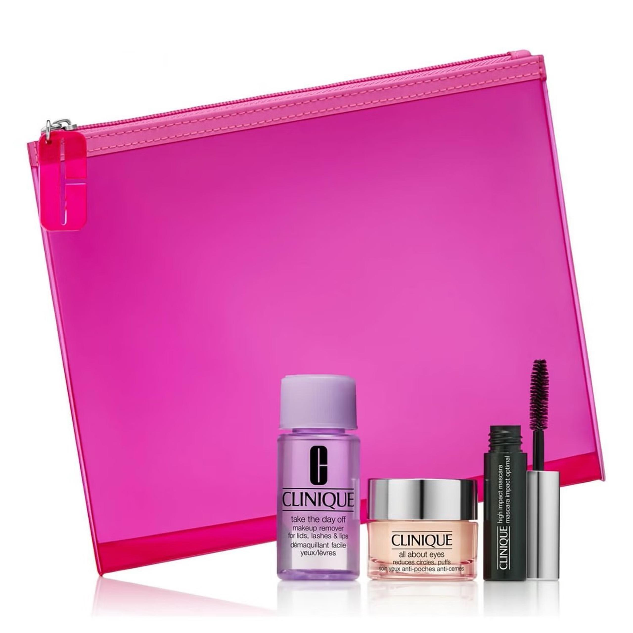Clinique Mascara Eye Cream Makeup Remover Set