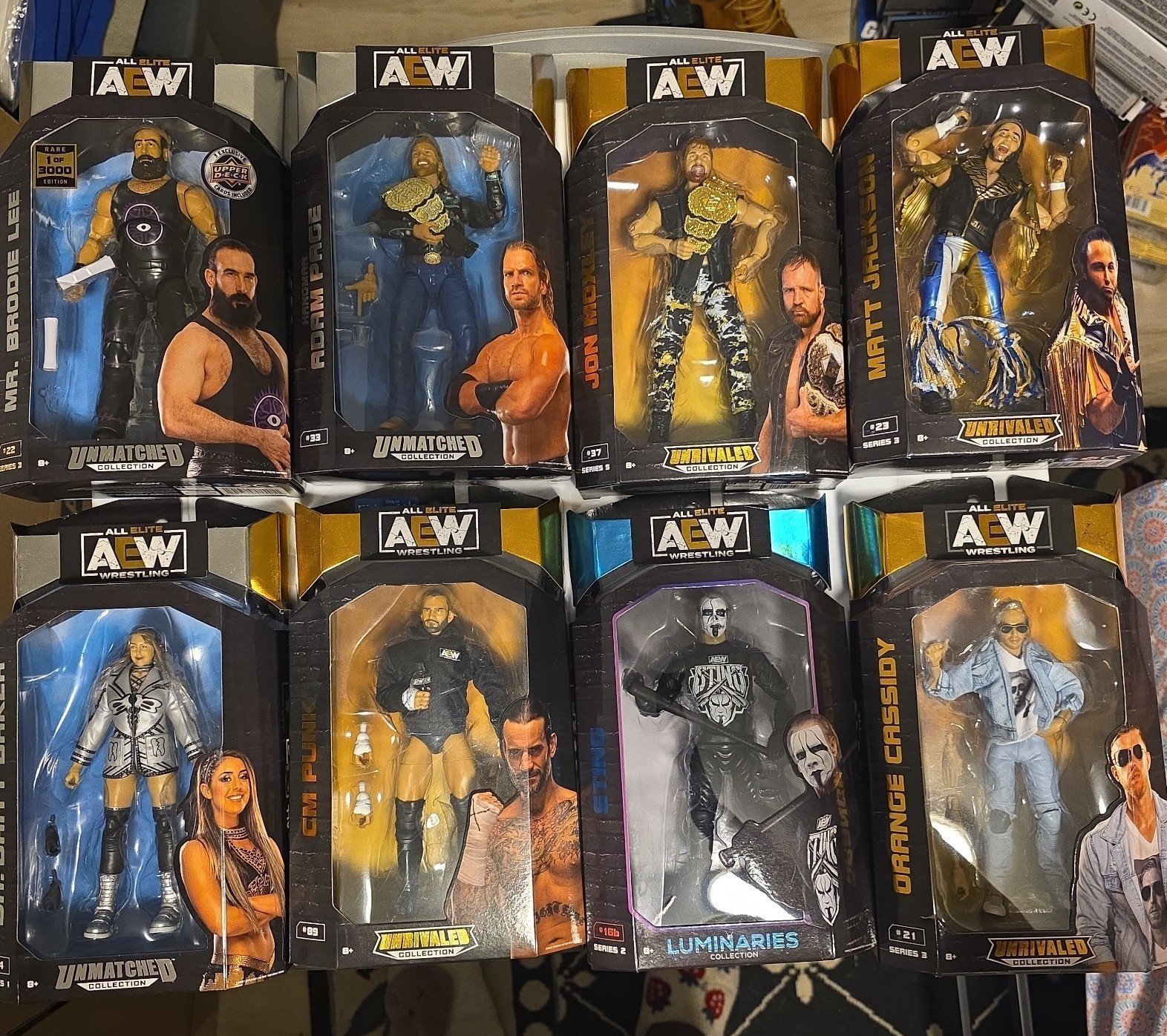 BRAND NEW 10 FIGURES AEW LOT