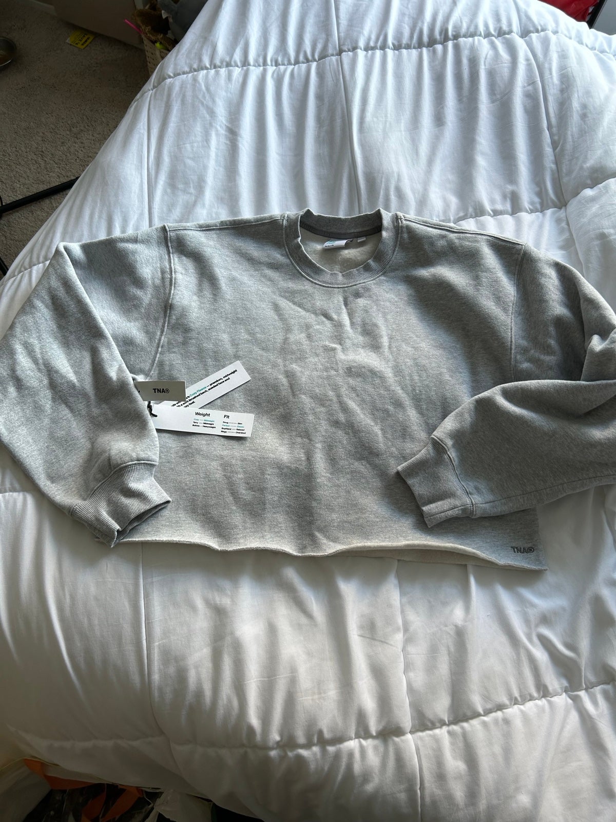 NWT Aritzia tna cropped sweatshirt cozy fleece