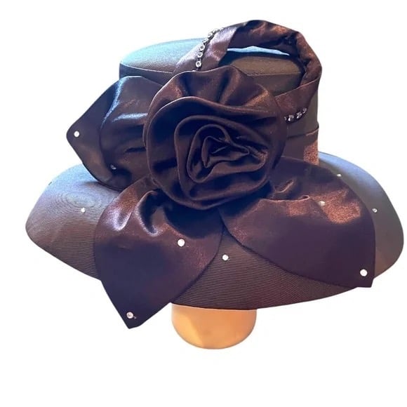NWOT Italia Exclusive Bowknot Elegant Women's Brown Church