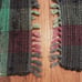 Set of 5 Vintage Rag Rug Style Placemats Navy Green Burgundy Homespun Woven