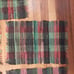 Set of 5 Vintage Rag Rug Style Placemats Navy Green Burgundy Homespun Woven