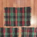 Set of 5 Vintage Rag Rug Style Placemats Navy Green Burgundy Homespun Woven