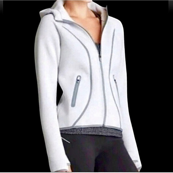 Fuse Gray Full Zip Hoodie Sweatshirt Jacket XS