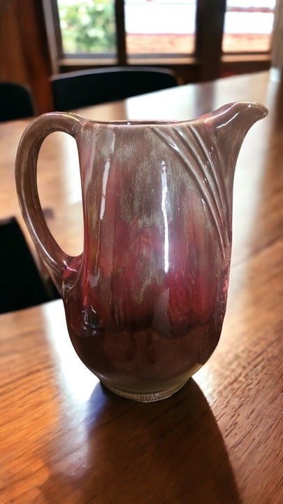 Vintage Drip Glaze Water Pitcher