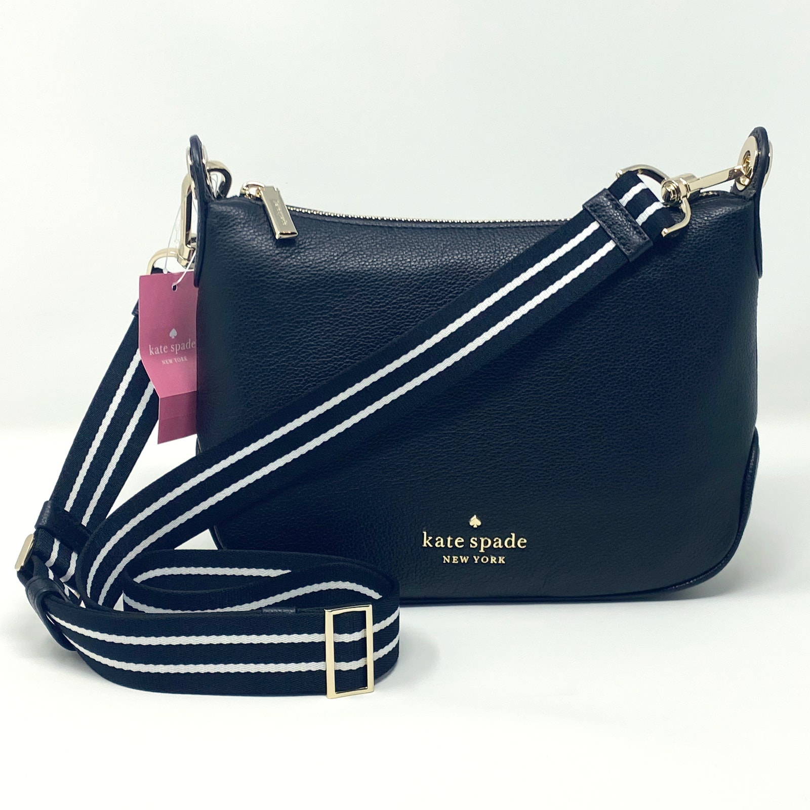 Kate Spade Rosie Small Crossbody Purse Black Leather wkr00630