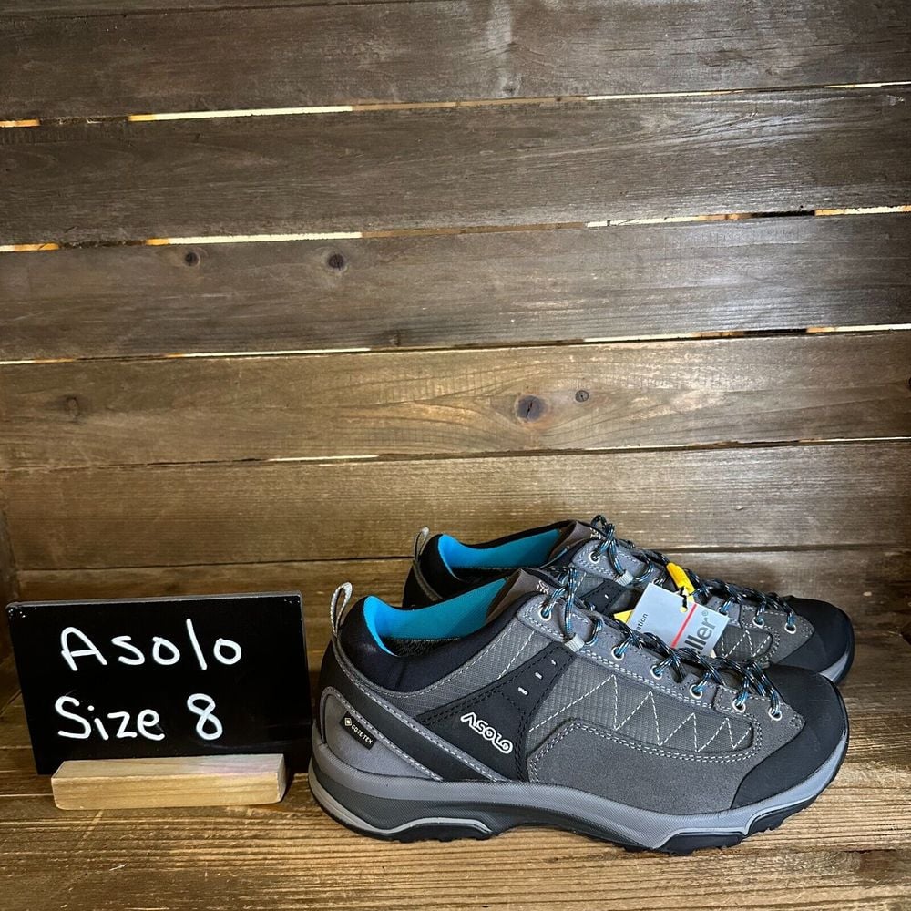 New NWT Womens Asolo Pipe GV GTX Gray Outdoor Hiking Shoes Sneakers Size 8 M