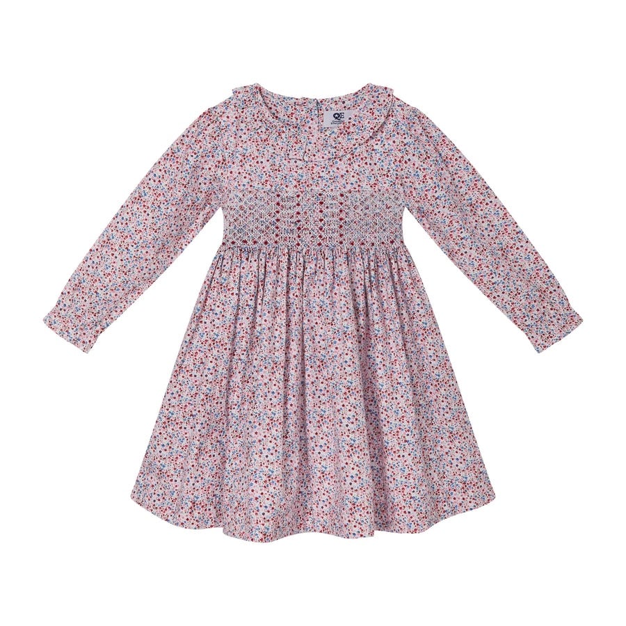 QUESTION EVERYTHING ADOETTE DRESS (4-5) Smocked Floral
