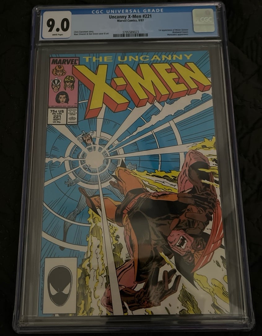 X-Men #221 CGC 9.0 1st Appearance of Mister Sinister