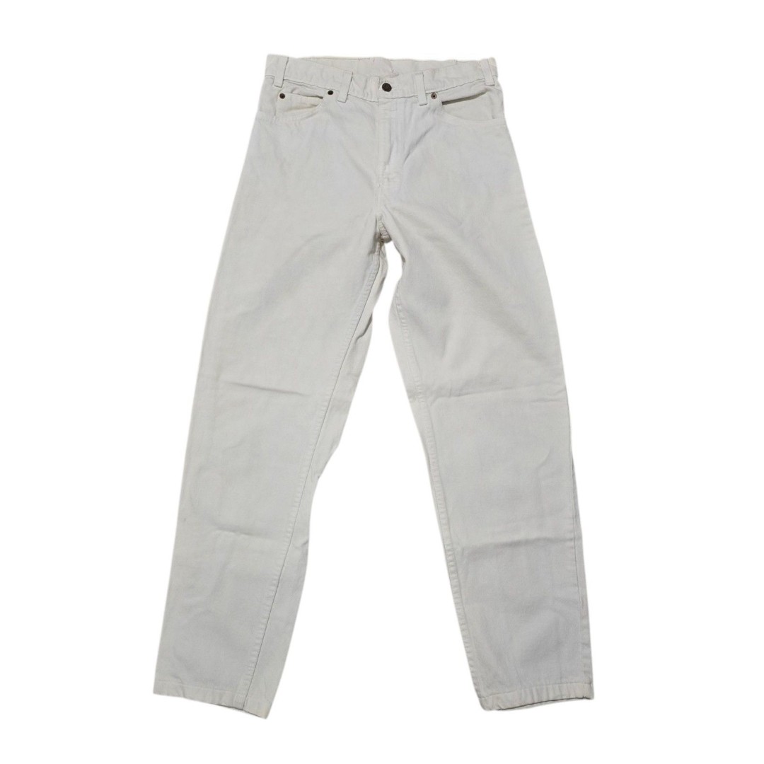 Levis Vintage 550 Jeans 33x32 Orange Tab Off White Made In USA Relaxed Taper