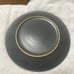 gray 4 piece round 10.5 dinner set plates glaze stoneware microwave & oven safe