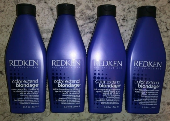 4 x Redken Color Extend Blondage Color-Depositing Conditioner 8.5 fl oz EACH