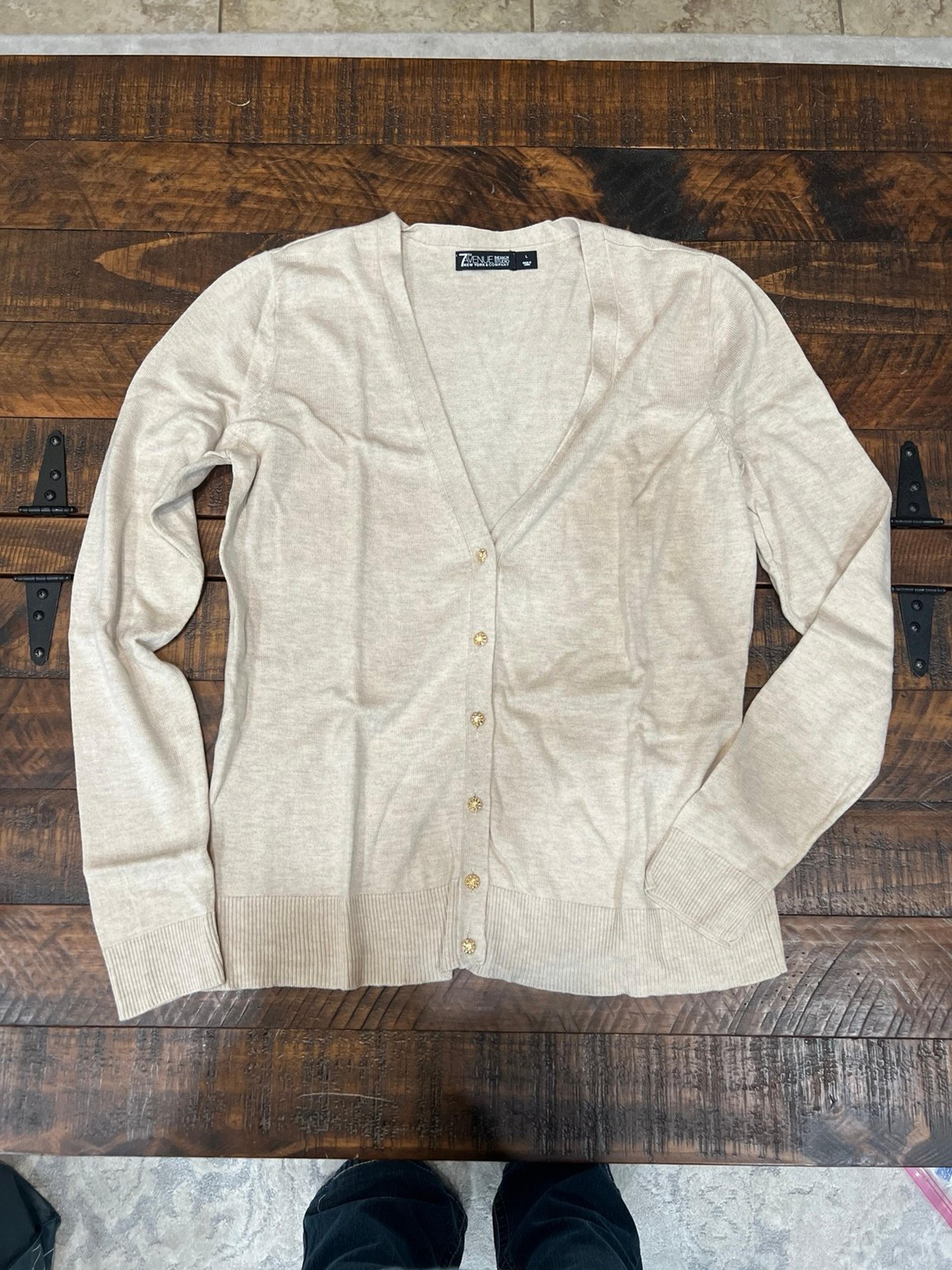 New York & Company Cardigan w/gold buttons