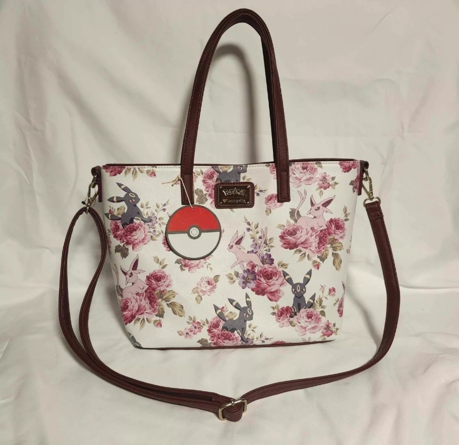 Loungefly Floral Pokemon Espeon Umbreon Never Worn with tag tote