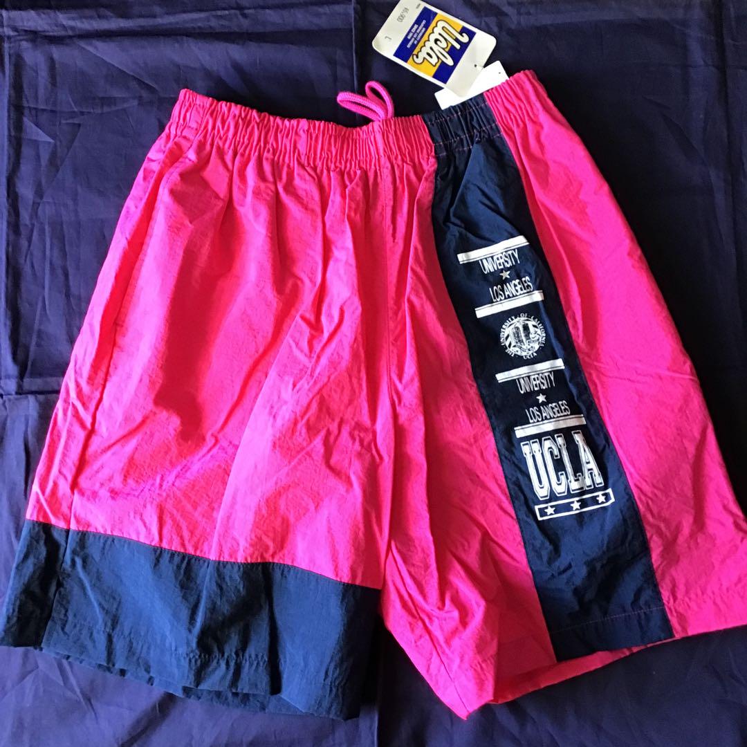 UCLA Logo Surf Shorts Pink/Navy