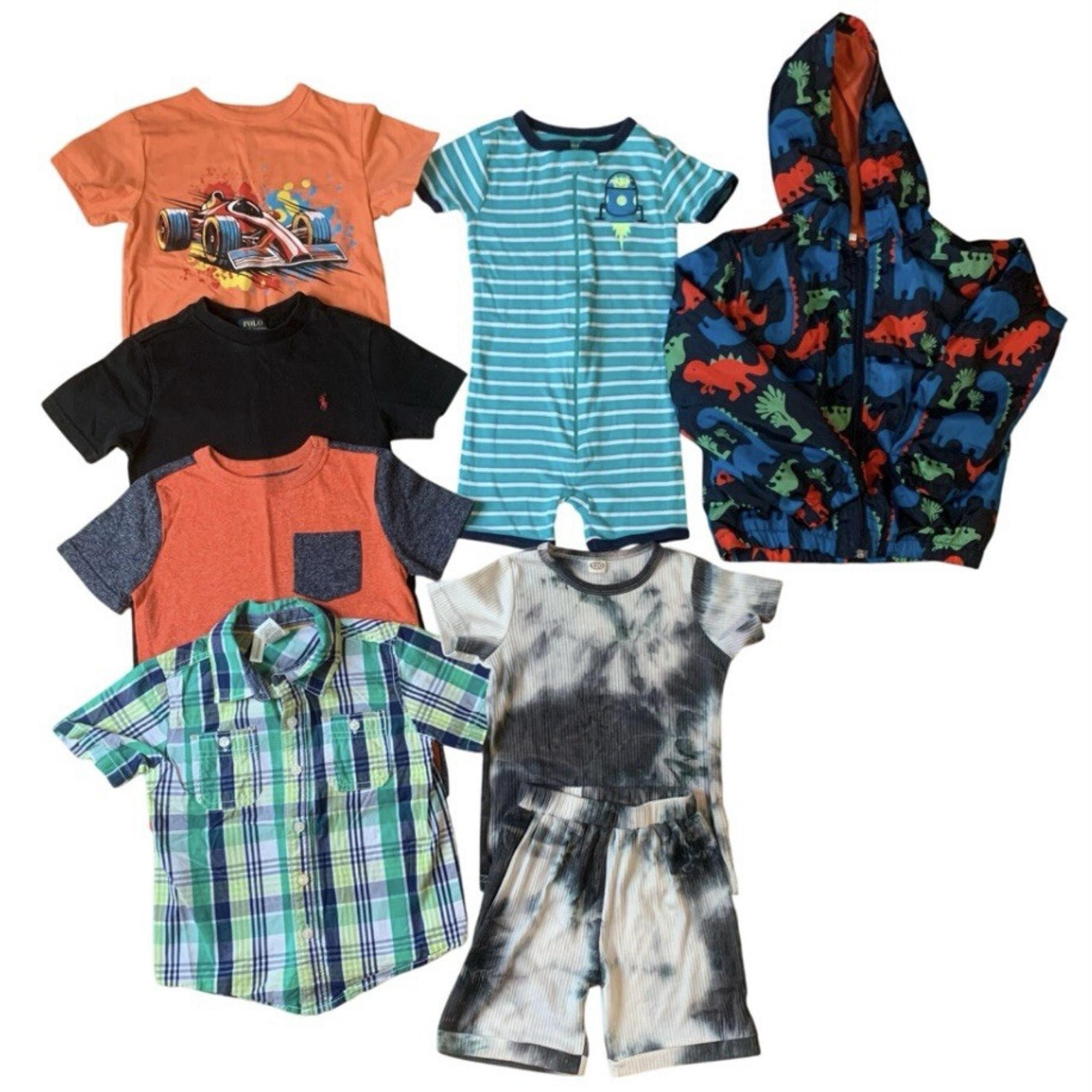 Boys Size 4/4T Summer CLOTHING LOT 8 Pieces Ralph Lauren Carters and more