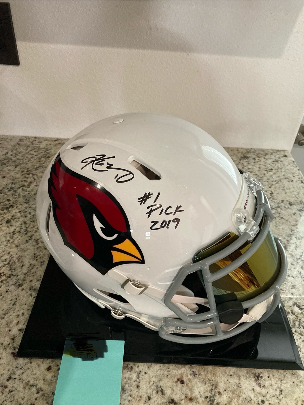 Kyler Murray Autographed Full-size Authentic Helmet with Inscription