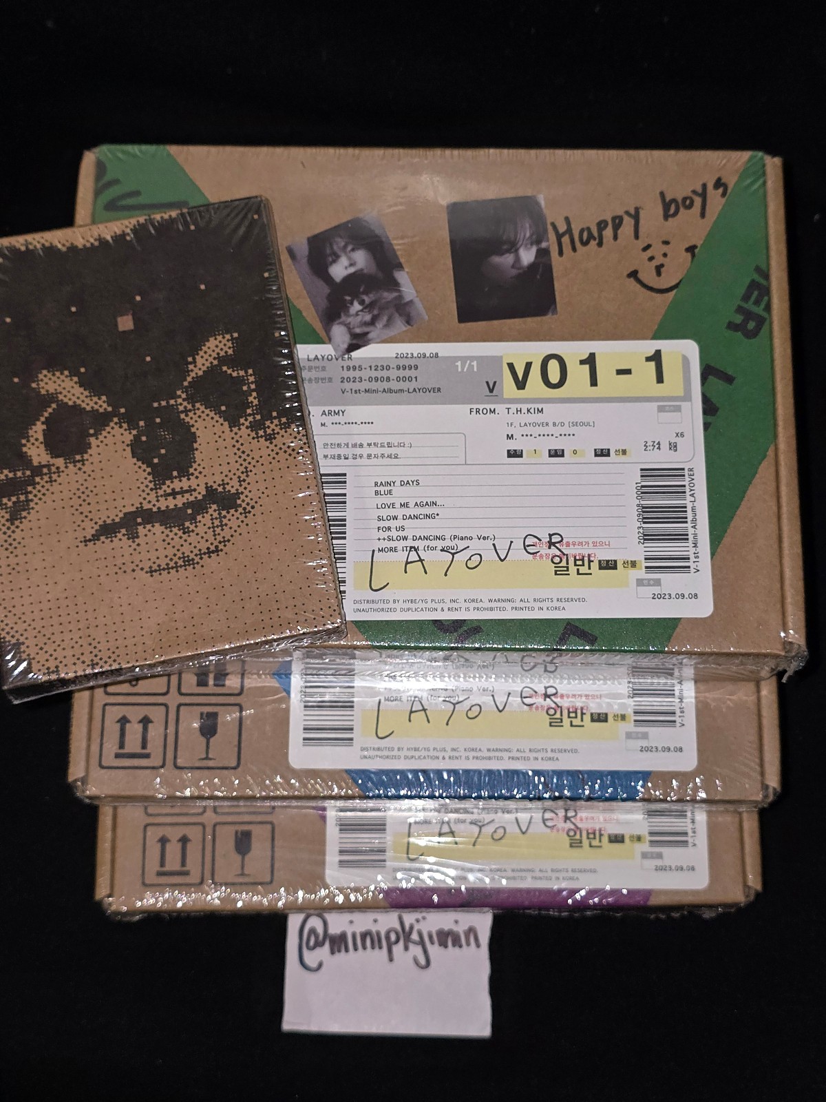 SEALED set of 3 Layover + Weverse albums